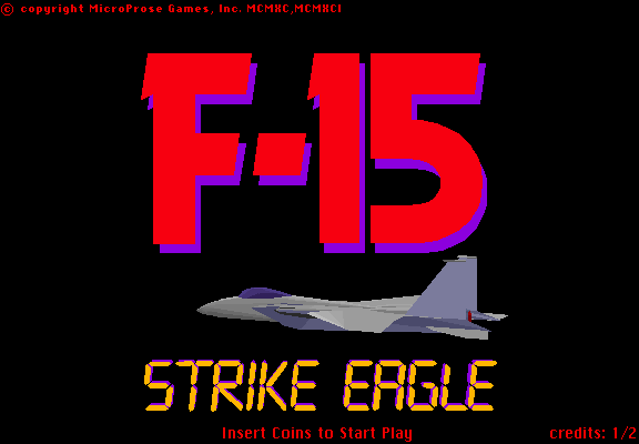 F-15 Strike Eagle (rev. 2.2 02+25+91) Title Screen